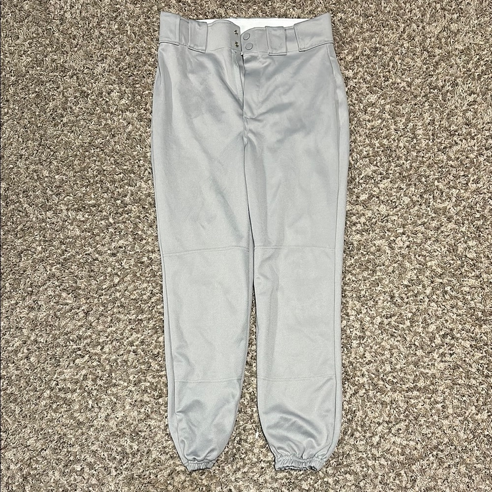 Men's Gray Baseball Pants Size M